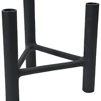 8'' Textured Metal  3 Taper Candle Holder