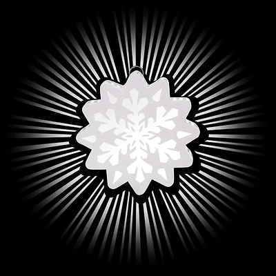 10" Radiant Beams™ White Hanging Snowflake by Ashland®