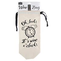 Personality Case™ Wine O'Clock Canvas Wine Bag