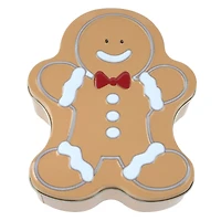 Gingerbread Man Christmas Tin by Makery™