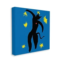 Stupell Industries Matisse Cat Icarus Classic Painting Parody Canvas Wall Art