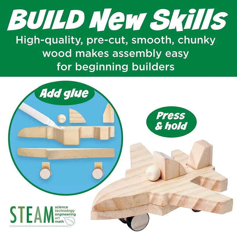 Creativity for Kids® Buildeez!™ Ace Jet Plane Wooden Model Set