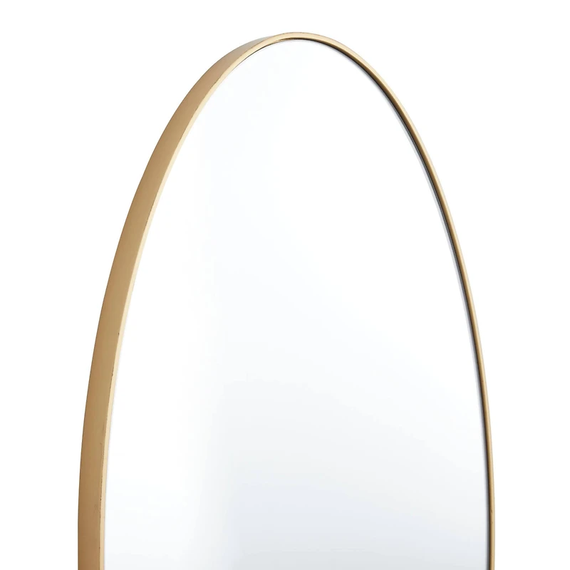 Gold Contemporary Wall Mirror, 18" x 1" x 32"