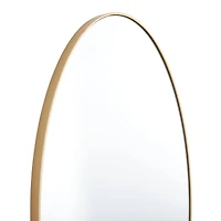 Gold Contemporary Wall Mirror, 18" x 1" x 32"