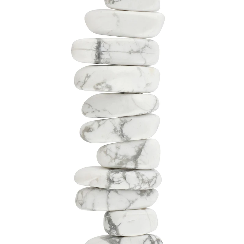 White Howlite Spike Beads by Bead Landing™