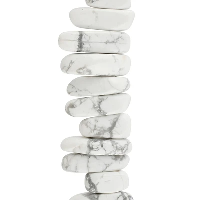 White Howlite Spike Beads by Bead Landing™