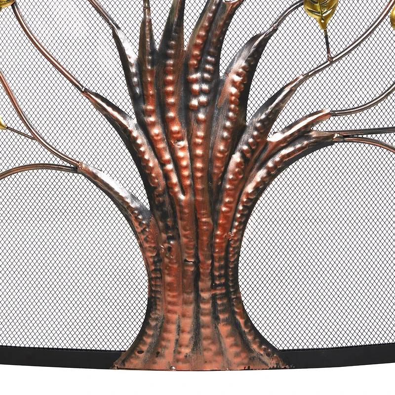 Metal Farmhouse Fireplace Screen