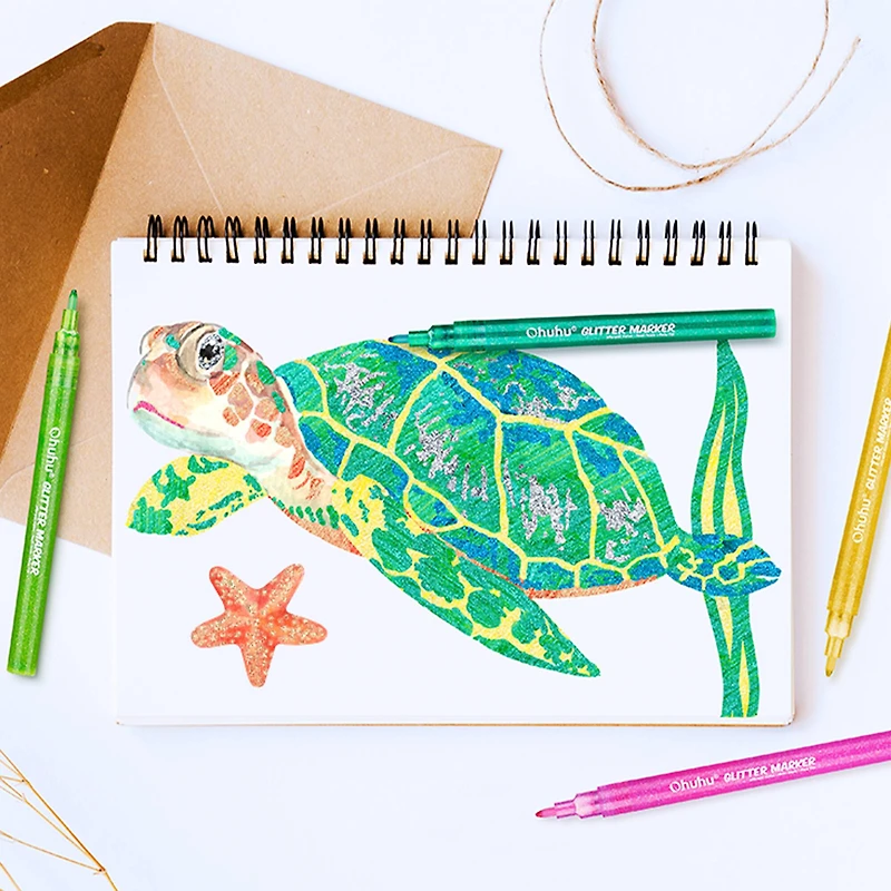 Ohuhu® Glitter Markers, 12ct.