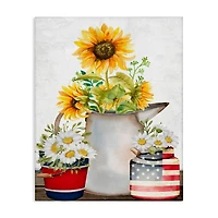 Stupell Industries Americana Flower Bouquets Canvas Wall Art