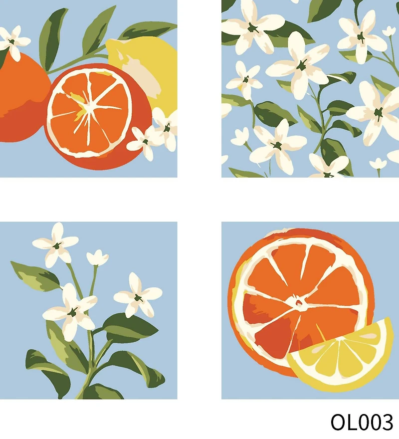Citrus Paint-by-Number Gallery Mini Kit by Artist's Loft®
