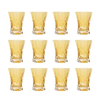 Hello Honey® 10oz. Amber Faceted Drinking Glasses, 12ct.