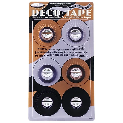 Chartpak™ Deco Tape Metallics Set, 6ct.