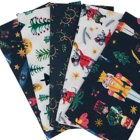 SINGER Christmas Nutcracker Cotton Fabric Fat Quarter Bundle
