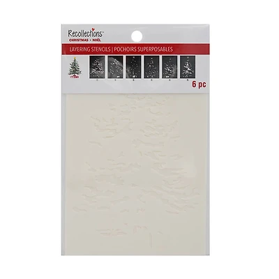 4" x 6" Christmas Tree Stencil Set by Recollections™