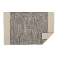 DII® Gray Variegated Border Hand-Loomed Rug, 2ft. x 3ft.