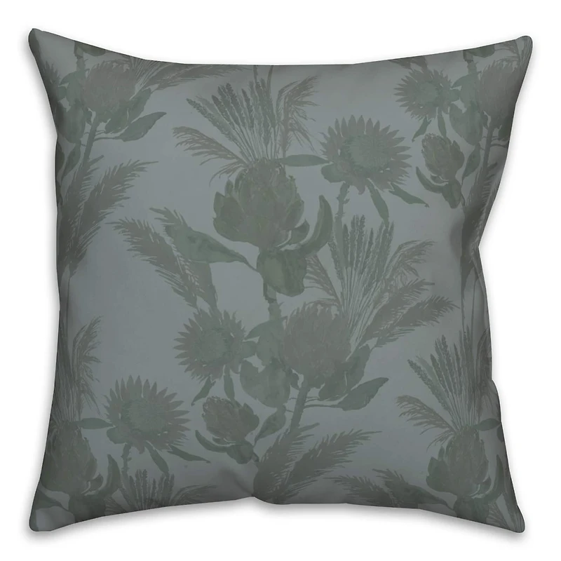 Protea Blooms Throw Pillow