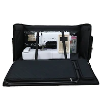 Everything Mary Black Jumbo Rolling Craft Tote