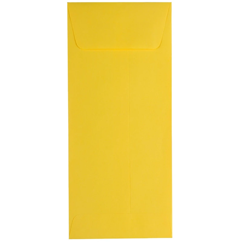 JAM Paper #10 Yellow Recycled Policy Business Envelopes, 25ct.