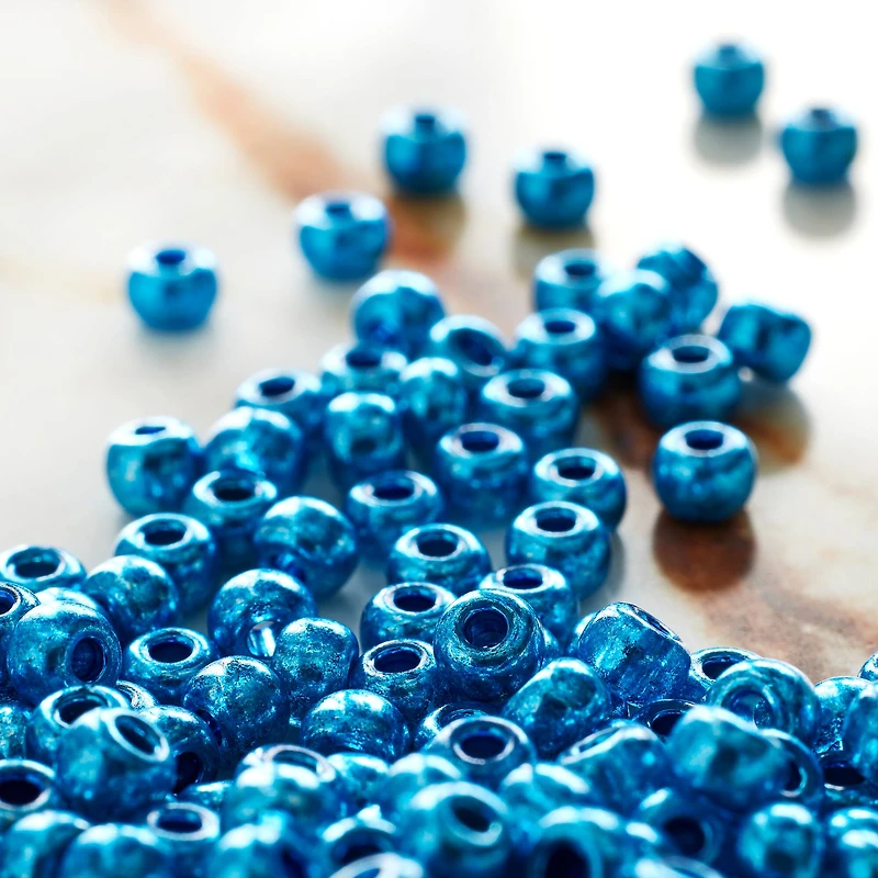 John Bead Metallic Czech Glass Seed Beads