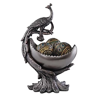 Design Toscano® 20" Peacock's Bounty Centerpiece Sculptural Bowl
