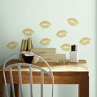 RoomMates Glitter Lip Peel & Stick Wall Decals