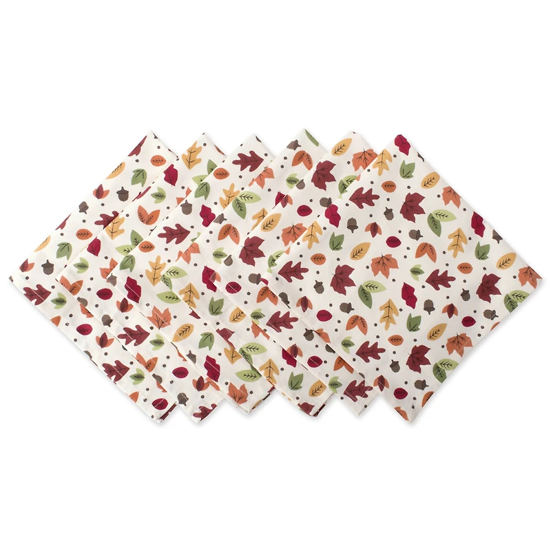 DII® Falling Leaves Print Dinner Napkins, 6ct.