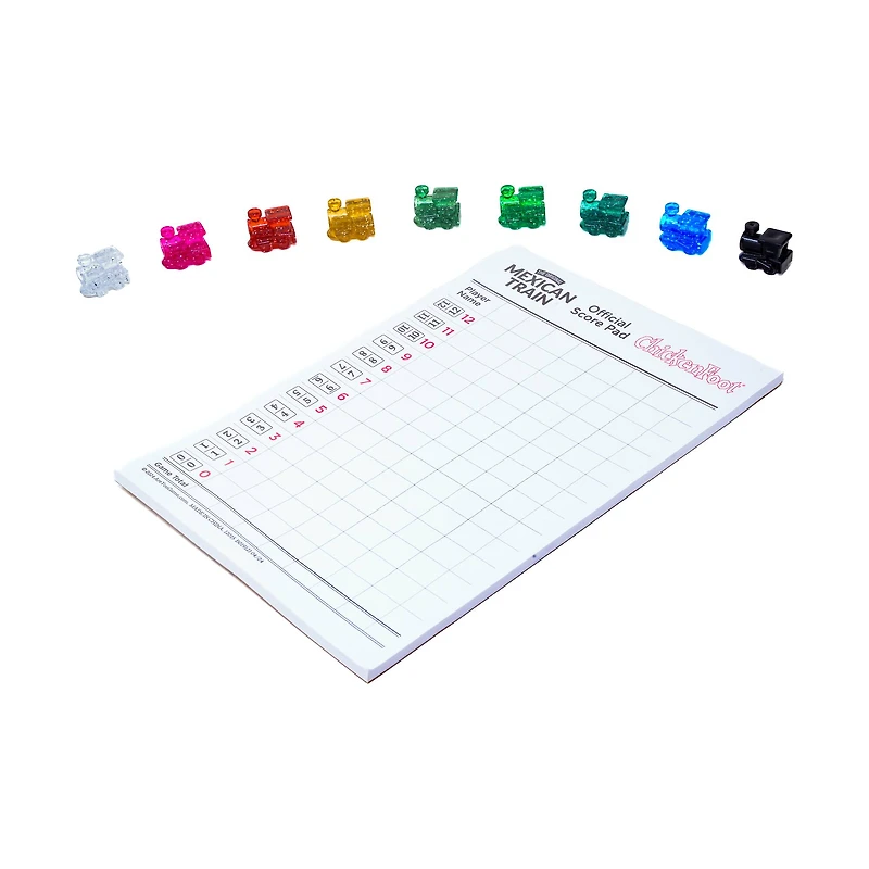 The Original Mexican Train Featuring Number Dominoes - Bonus Chickenfoot Game Included