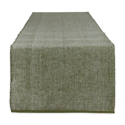 DII® 72" Sage & White 2-Tone Ribbed Table Runner