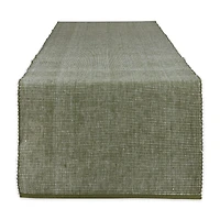 DII® 72" Sage & White 2-Tone Ribbed Table Runner