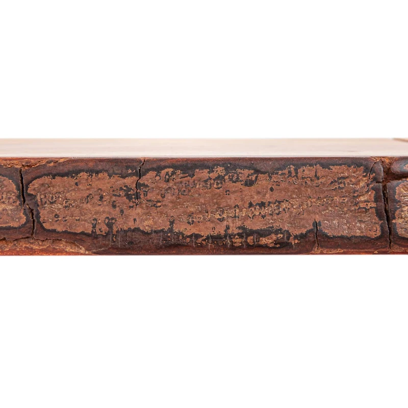 Hello Honey® 10.5" Natural Wood & Metal Cheese Slicer with Bark Edge