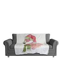 Be Jolly Flamingo 50x60 Coral Fleece Blanket