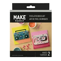 Radio & Cassette Pixelated Brick Art Kit by Make Market®