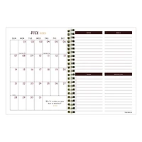 TF Publishing 2024 - 2025 Peony & Petals Medium Spiral Planner