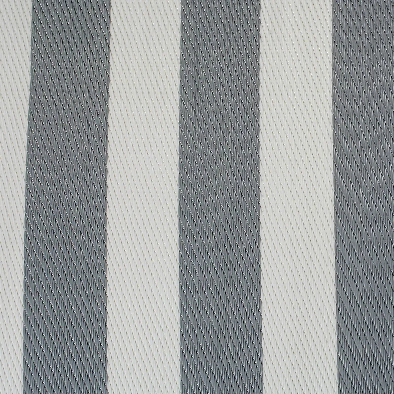 DII® Gray & White Stripe Outdoor Rug, 4ft. x 6ft.