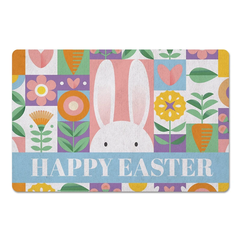 Mod Easter Collage Floor Mat