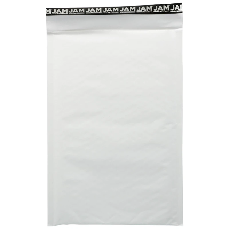 JAM Paper 8.5" x 13" White Kraft Bubble Lite Padded Mailers, 25ct.