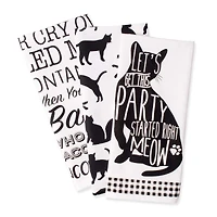 DII® Cat Printed Dishtowel Set