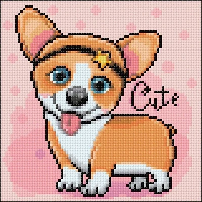 Crafting Spark Corgi Diamond Painting Kit