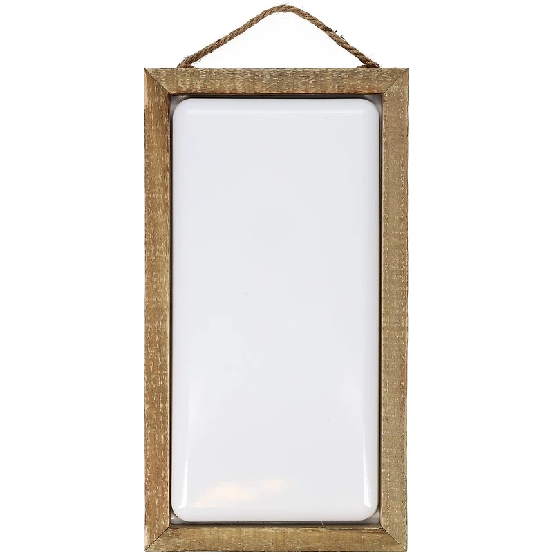 Hampton Art™ White Rustic 8" x 15" Framed Enamel