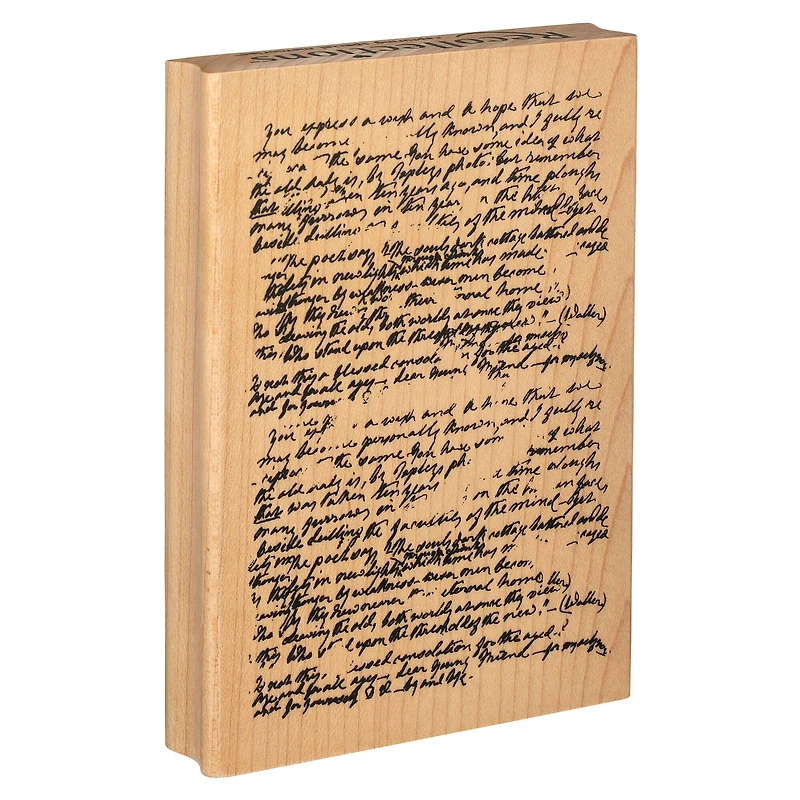 Manuscript Wood Stamp by Recollections™