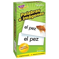Trend Enterprises® Palabras e imágenes (SP) Skill Drill Flash Cards