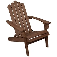 36" Classic Folding Wooden Adirondack Chair