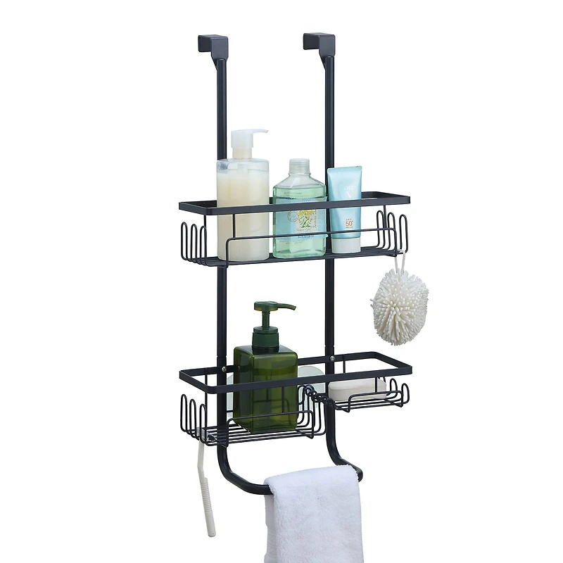 SunnyPoint 24" Over The Door 2 Tier Basket