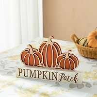 Glitzhome® 11.75" Fall Wood Pumpkin Patch Table Sign