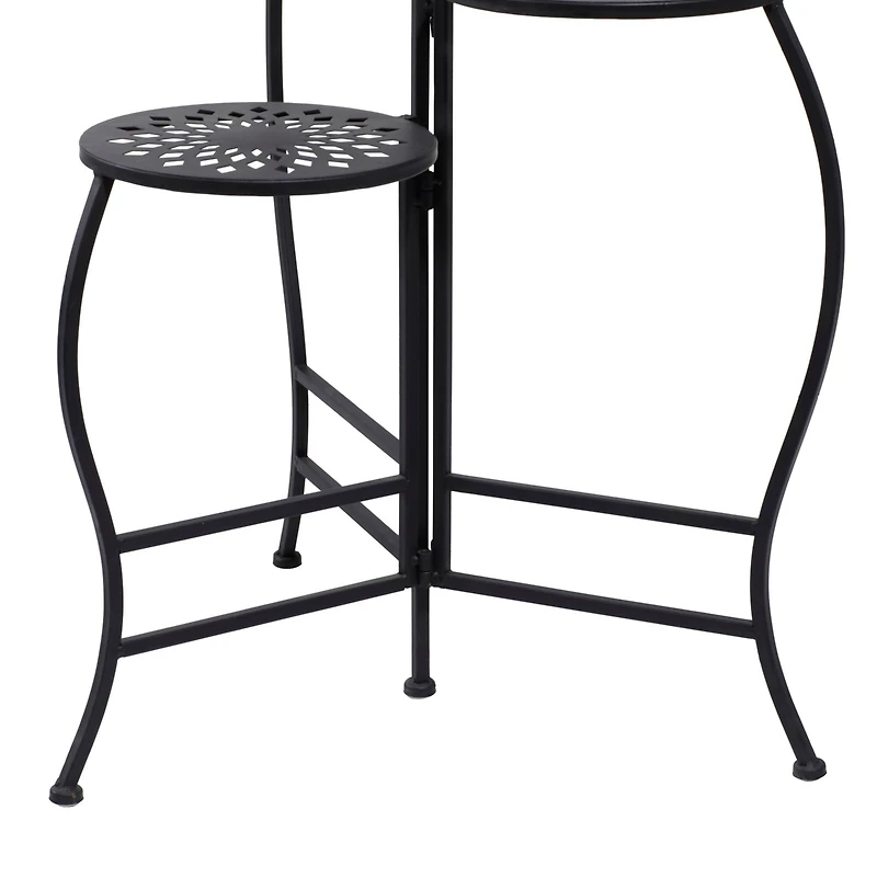 2ft. Black Metal Traditional Plantstand