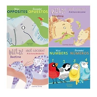 Child's Play Books Wild! Concepts Bilingual Spanish & English Board Book Set