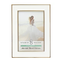 Expressions™ White with Gold Outline Wall Frame by Studio Décor