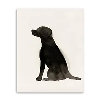 Black Dog Canvas Giclee