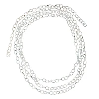 12 Pack: 60" Silver Modern Oval Chain by Bead Landing™ 