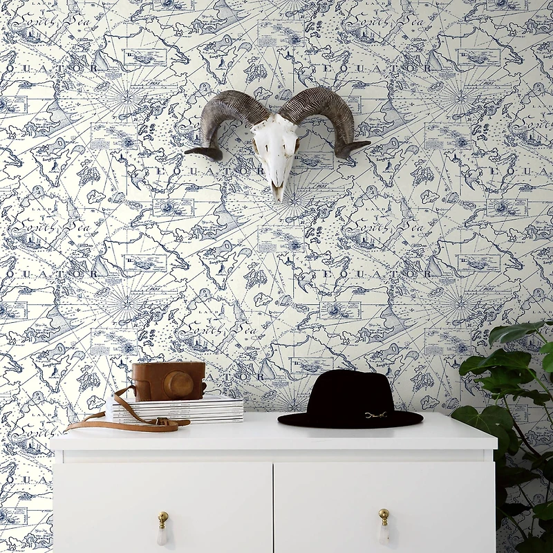 Tommy Bahama® Charted Course Peel & Stick Wallpaper